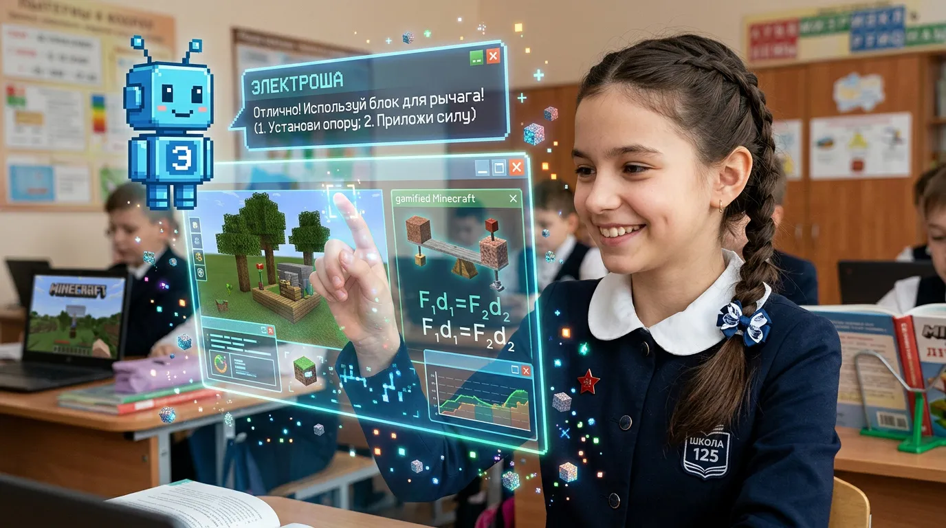 Photo - С нейрокиркой за гранитом науки: «Яндекс» и Minecraft превращают ЕГЭ в игру