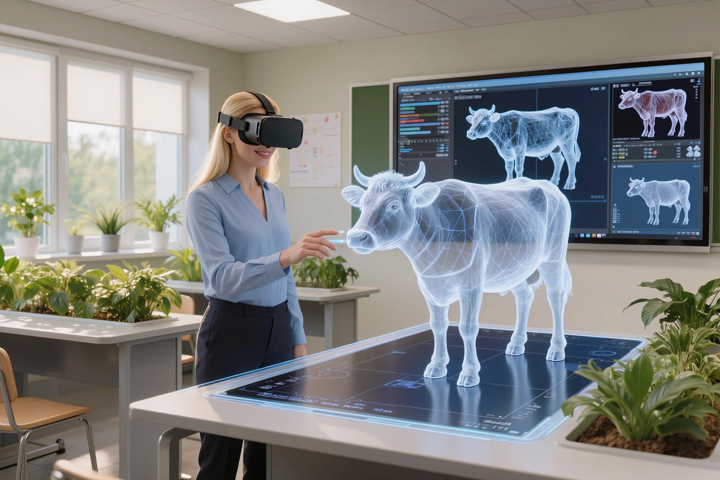 Photo - VR Simulator Trains Future Livestock Specialists in Cattle Evaluation