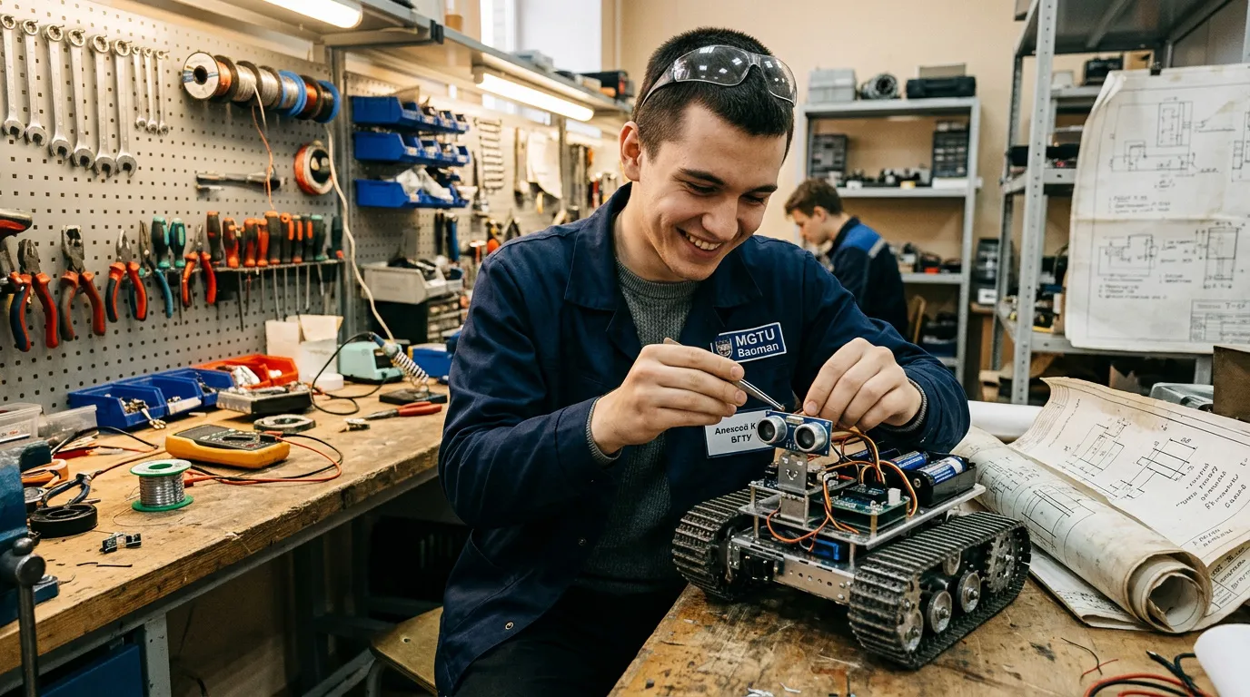 Photo - Tyumen Engineers Build Compact Robot Janitor for Urban Snow Removal