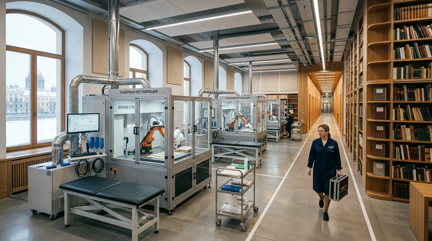 Photo - LETI Scientists Develop Laser Method for Cleaning Historical Documents