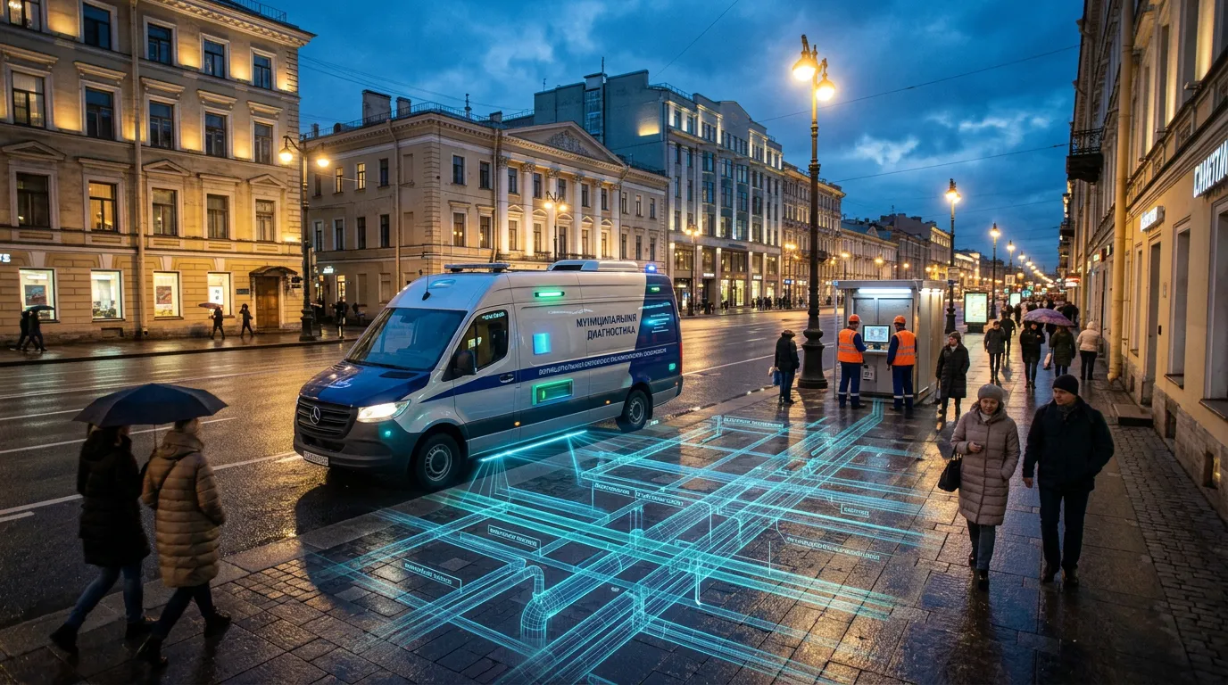 Photo - Robot Diagnostician Inspects District Heating Pipes Without Excavation