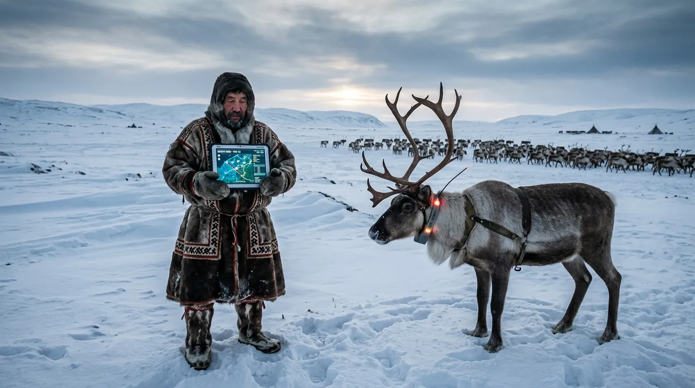 Photo - На Ямале начинают массовый спутниковый мониторинг домашних оленей