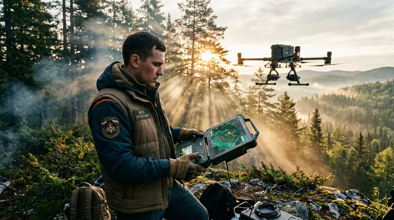 Photo - AI-Powered Drone from Yugra Can Detect Fires Burning Underground