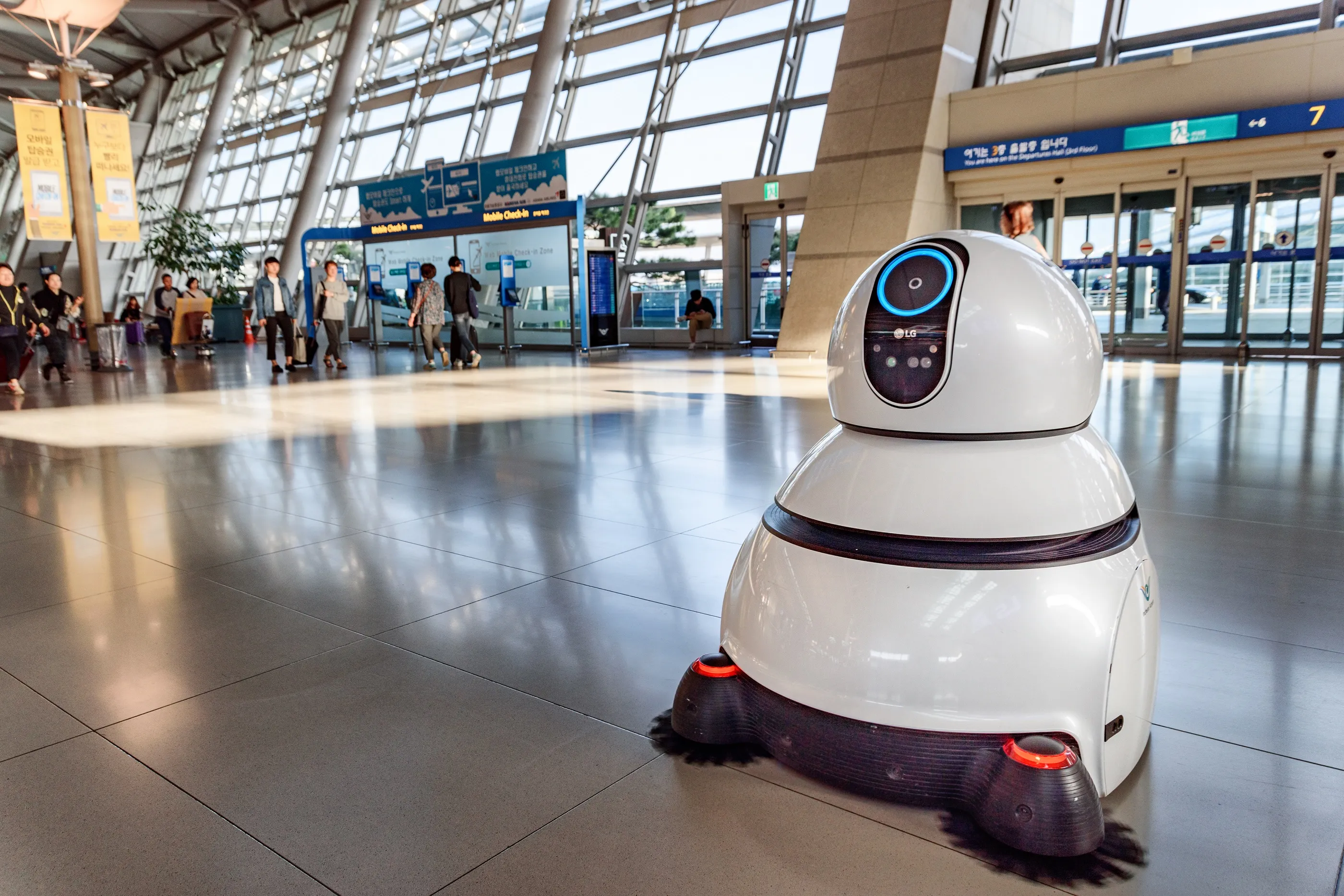 A Cleaning Robot Takes Over at a Siberian Airport
