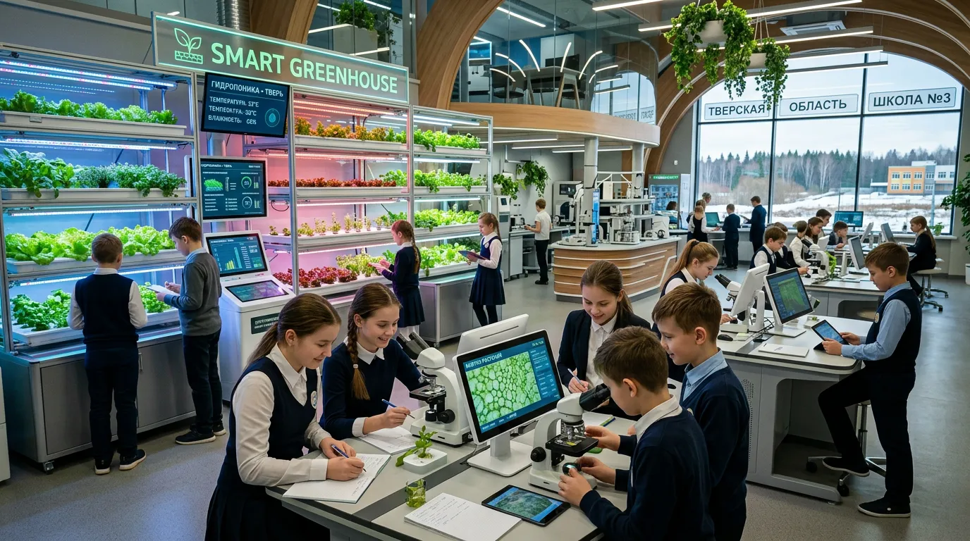 Photo - Students Grow Mushrooms and Microgreens as Tver Region Expands Agritech Education