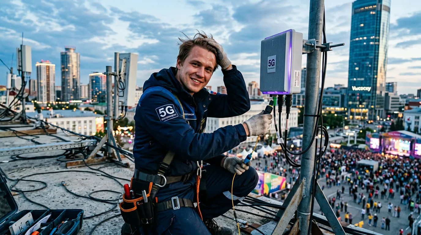 Photo - Irteya Connects Russian 5G Base Station to Commercial Network