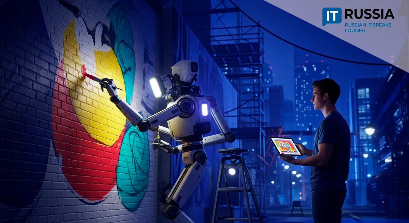 Russia Builds a Robot Muralist That Works Around the Clock