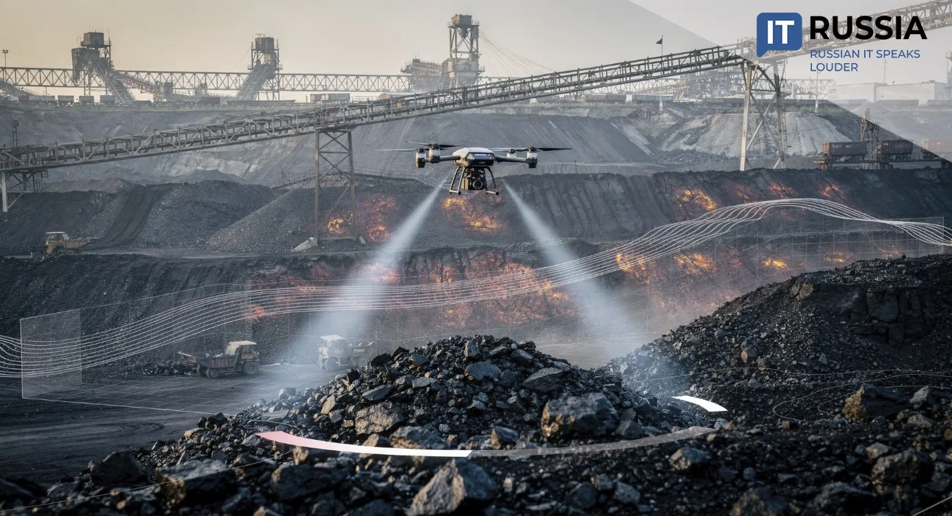 Fire-Prevention Drone Deployed at Tulunugol Open-Pit Mine