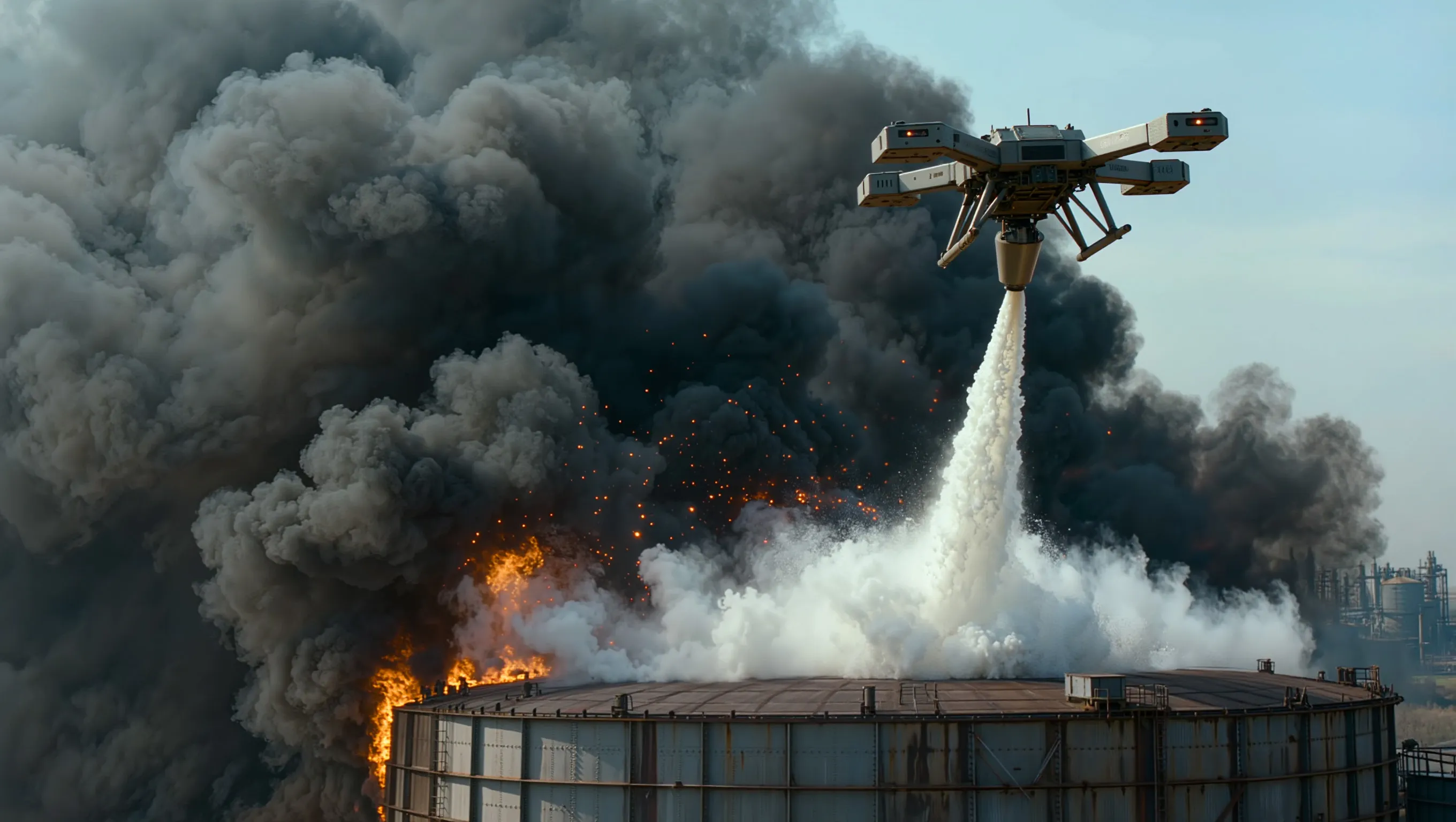 Photo - Russia Tests Drone Designed to Fight Complex Industrial Fires