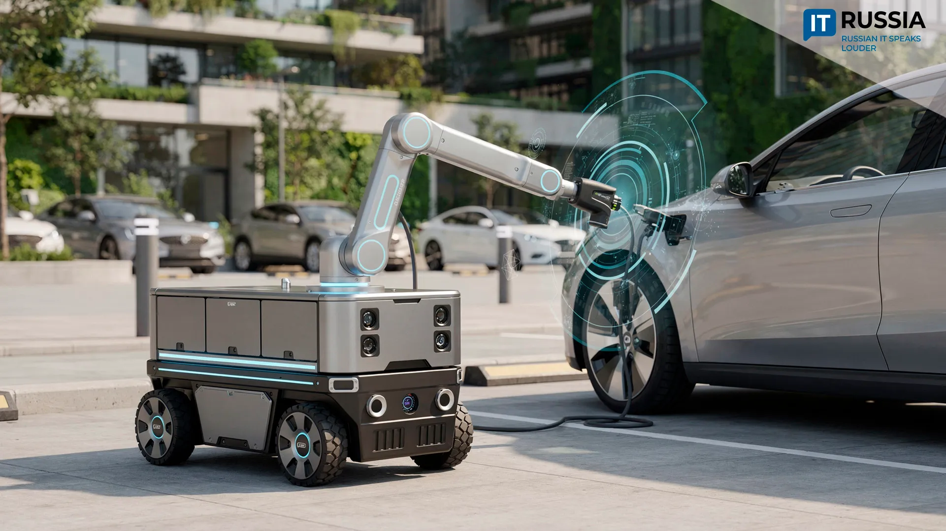 Russia’s First Mobile EV Charging Robot Hits the Road