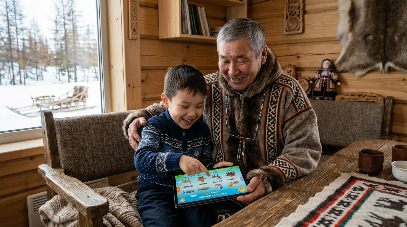 Photo - Learning the Language of Ancestors: In Yamal, Kids Get Help Studying Indigenous Tongues
