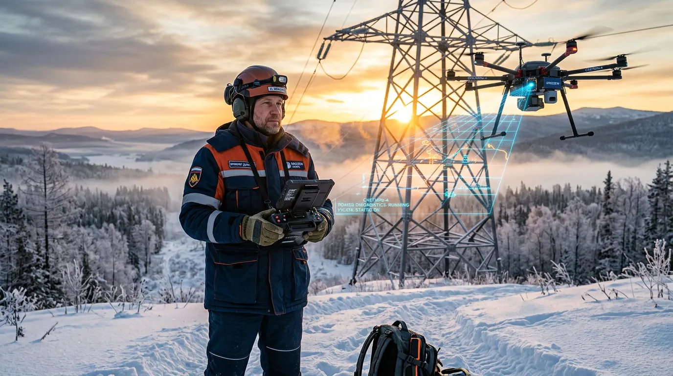 Photo - From Visual Inspections to Robotic Diagnostics: Drones Are Transforming Power Line Maintenance in Siberia