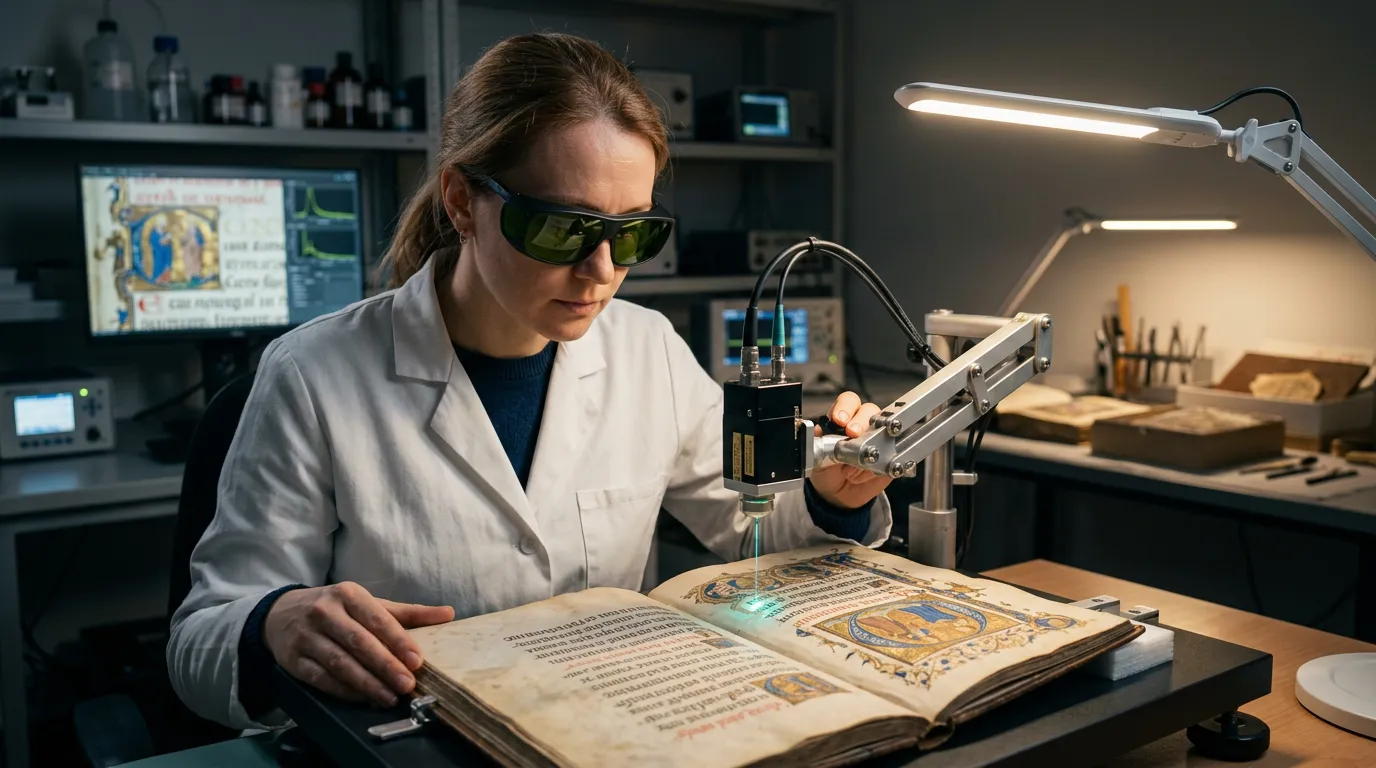 Photo - LETI Scientists Develop Laser Method for Cleaning Historical Documents