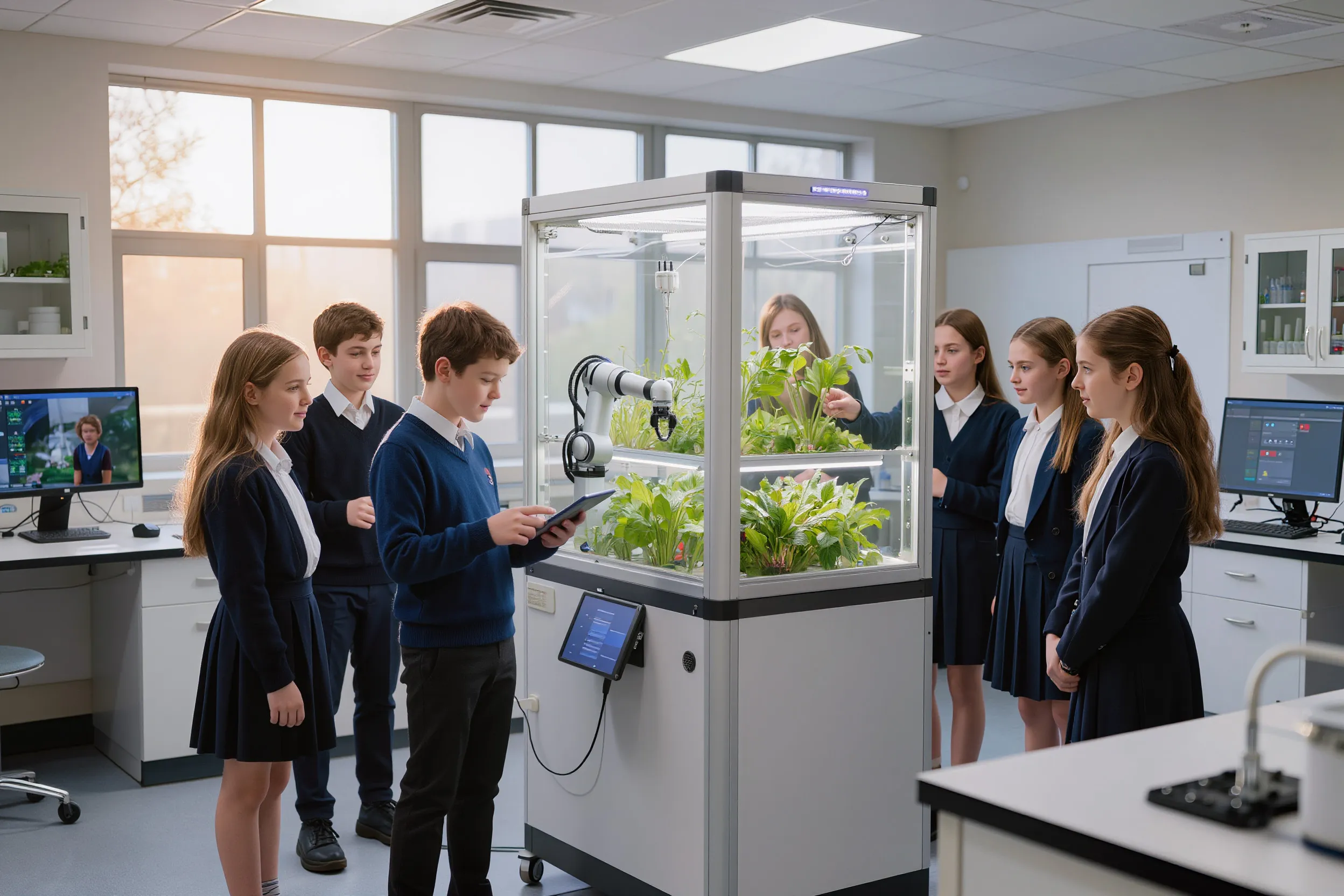 Photo - Young Agronomists in Stavropol Explore Smart Greenhouses