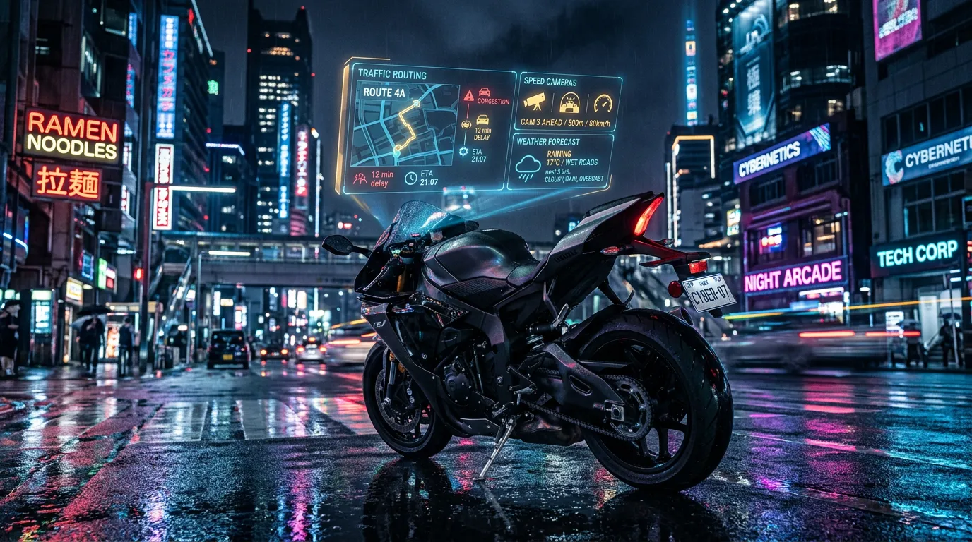 Photo - Bikers Get a Navigation Tool Built Just for Them