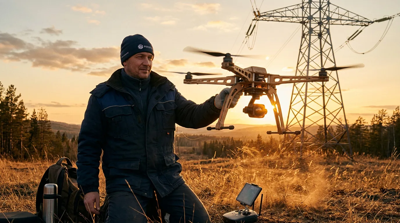 Photo - Клееная фанера вместо карбона: деревянный дрон меняет подход к мониторингу энергосетей