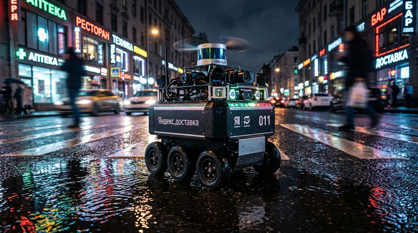 Photo - Delivery Robots Roll Onto Nizhny Novgorod Sidewalks