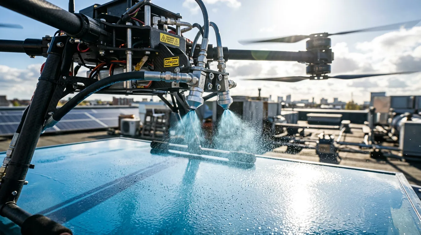 Photo - Flying Sprayers Help Greenhouses Beat the Heat
