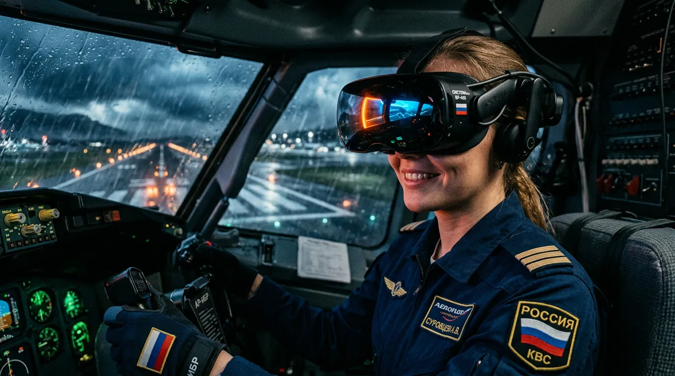 Photo - Российская авиакомпания «Аэрофлот» представила собственные VR-тренажеры для пилотов 