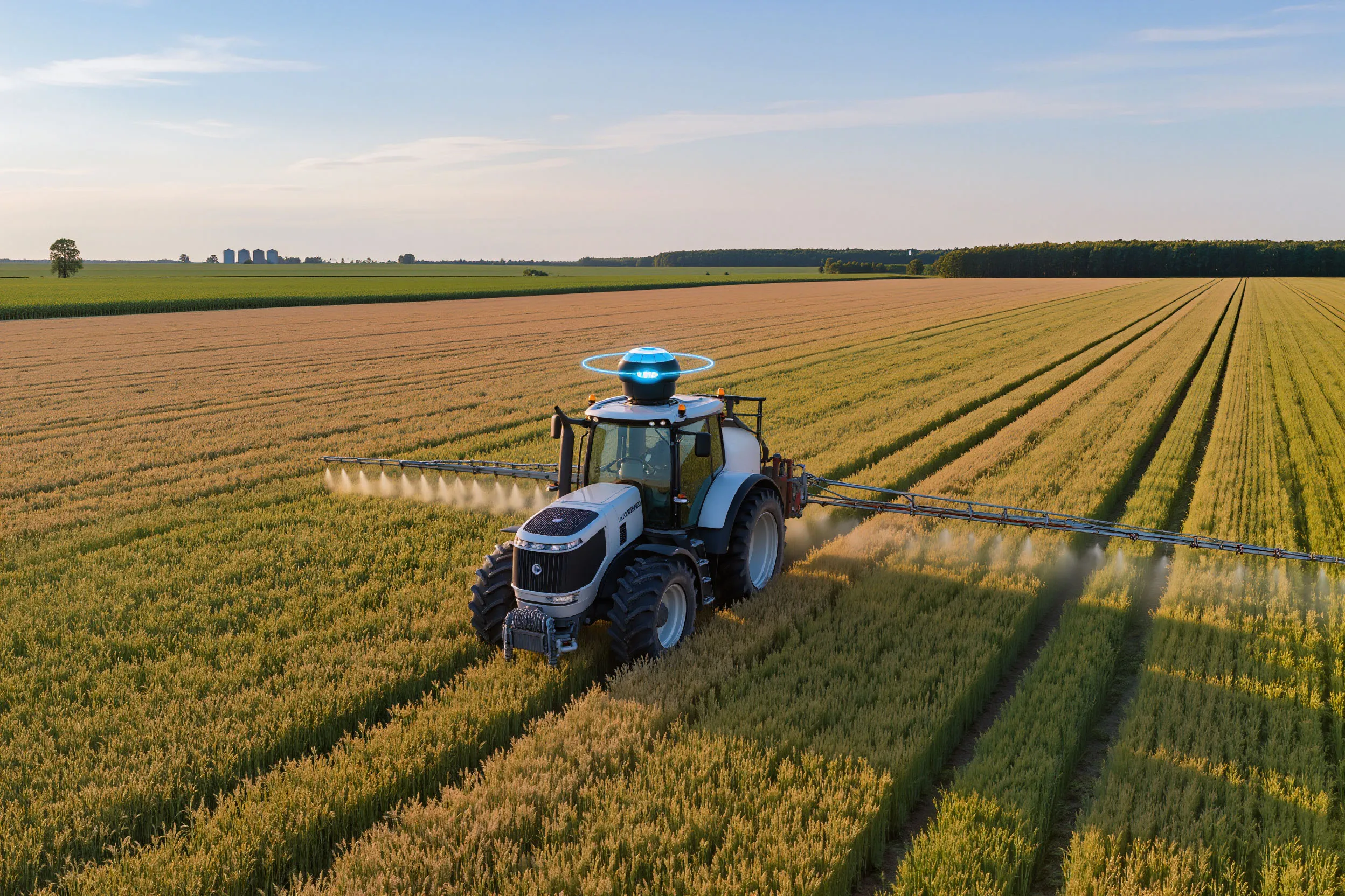 Photo - A Russian Robot Tractor Enters the Fields