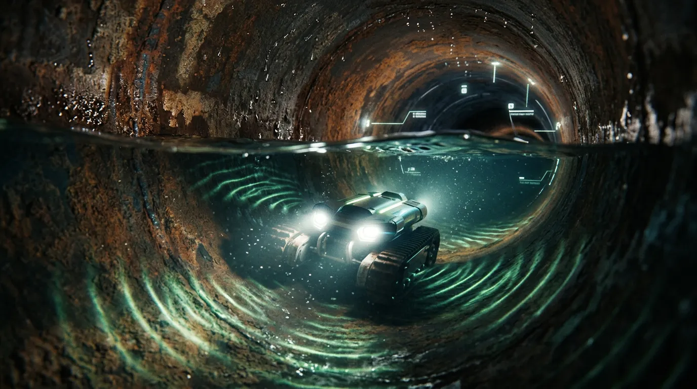 Photo - Robot Diagnostician Inspects District Heating Pipes Without Excavation