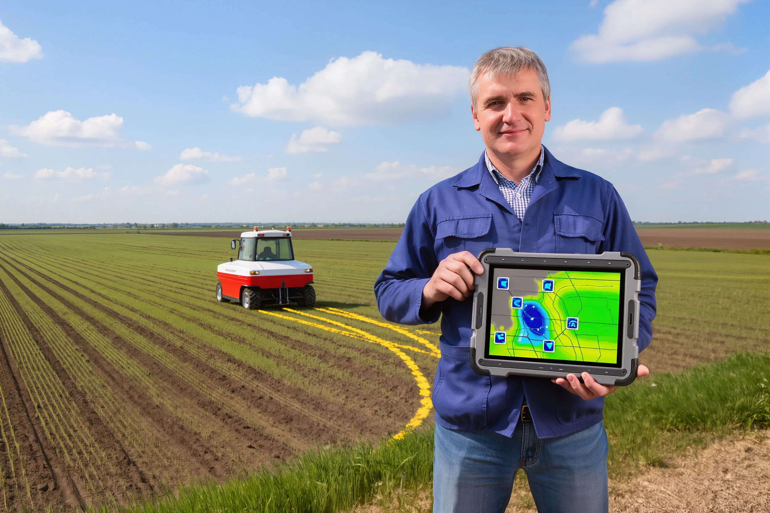 Photo - A Russian Robot Tractor Enters the Fields