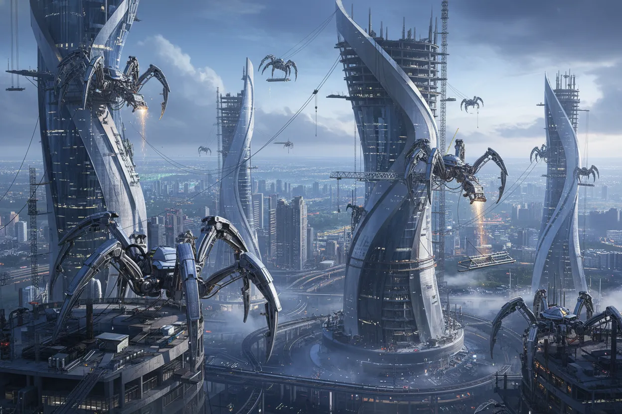 Future Construction to Feature Spider Robots and Self-Healing Buildings, Experts Say