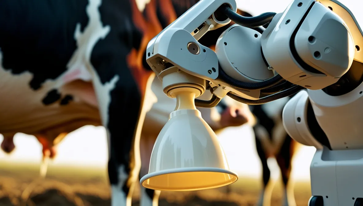 Photo - Digital Dairy: Cows Learn to Work with Robots