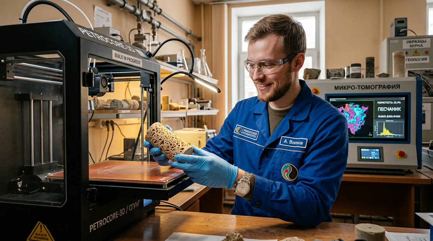 Photo - Russia Develops High-Precision Technology for 3D Printing Core Sample Models