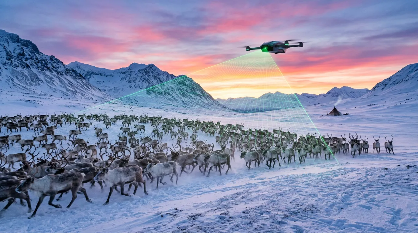 Photo - AI Helps Protect the Health of Reindeer