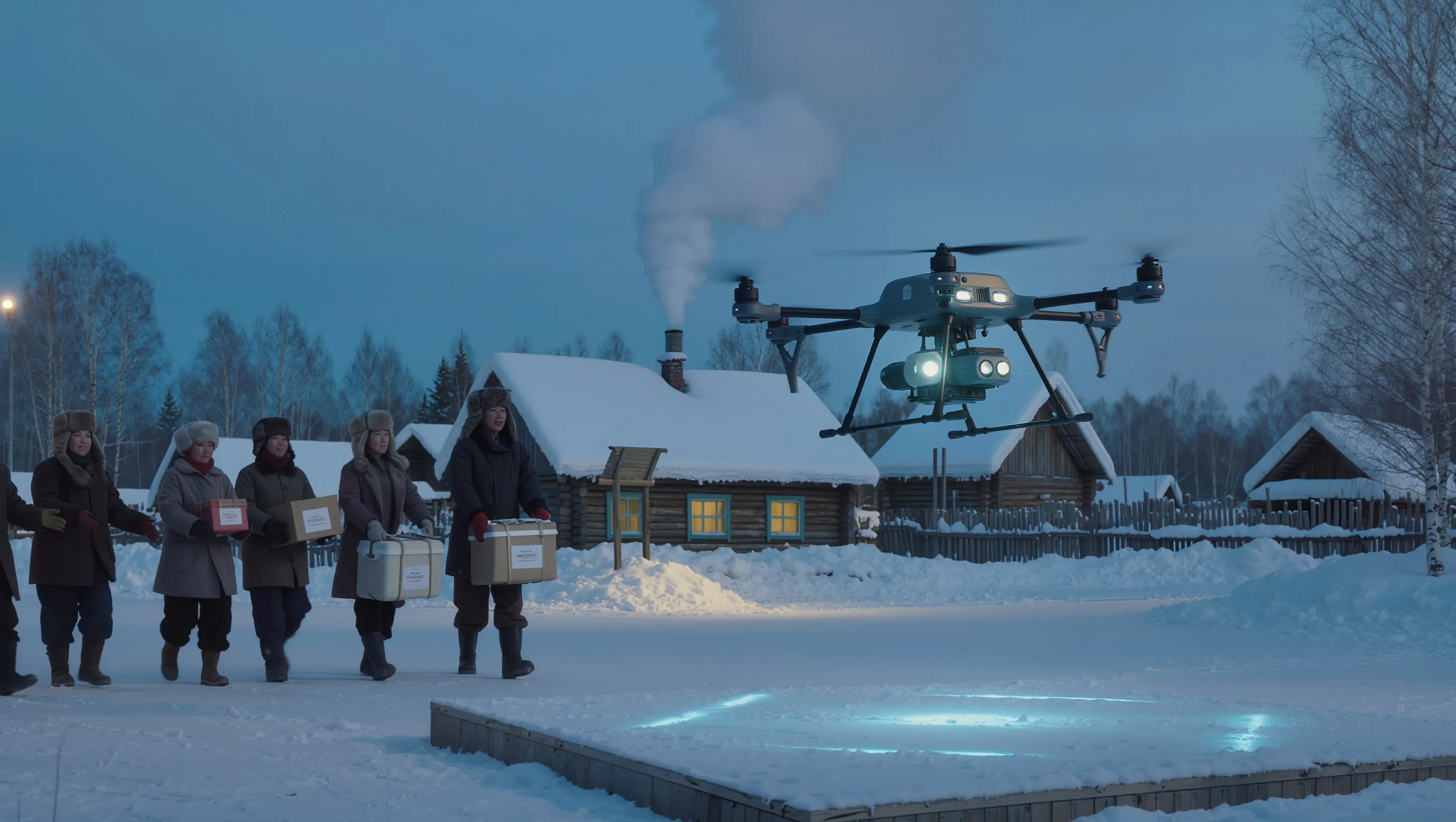 Photo - Muravey 24 Drones Deliver Cargo Across the Lena River in 15 Minutes