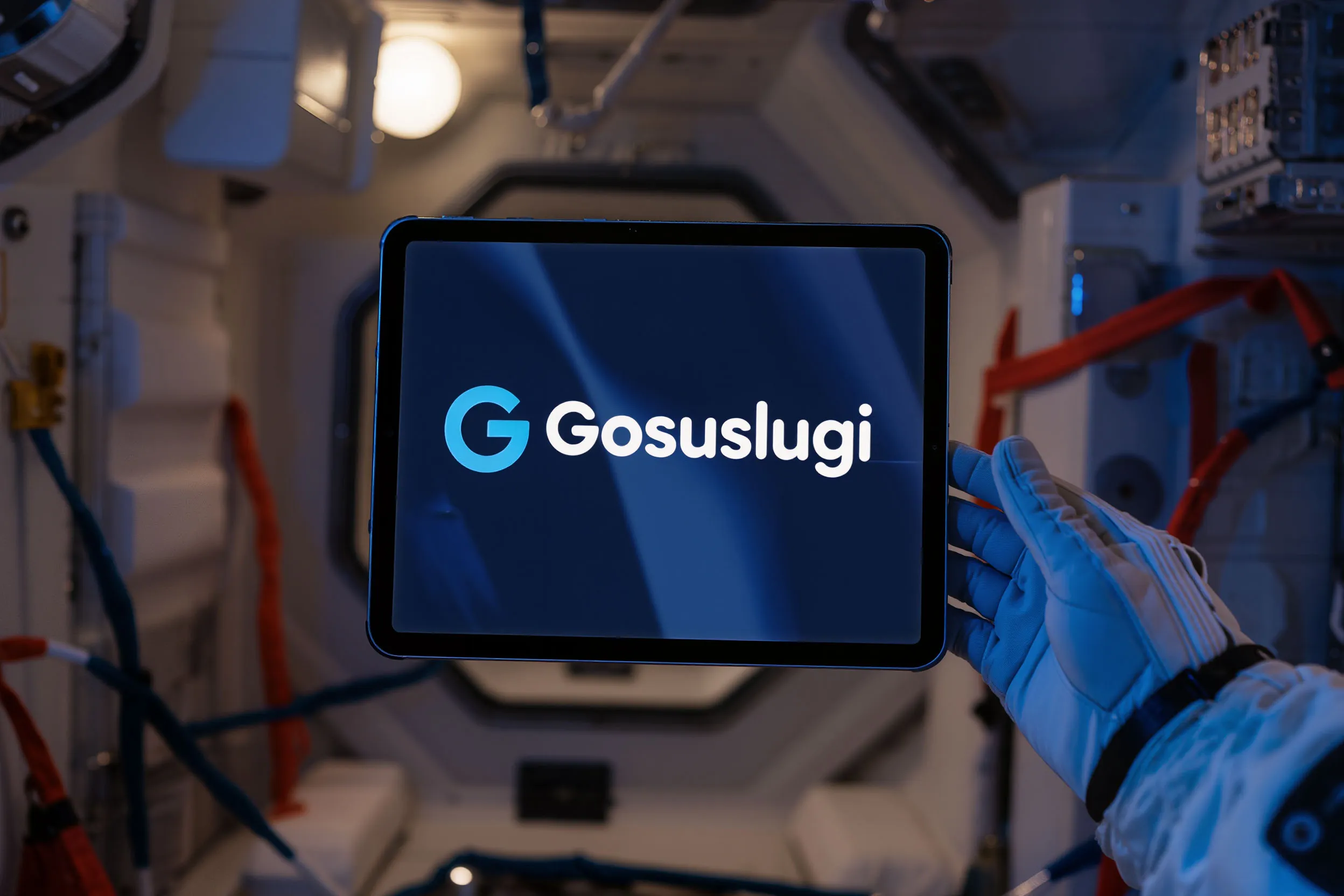 Photo - A Russian Cosmonaut Uses a Government e‑Service from Space