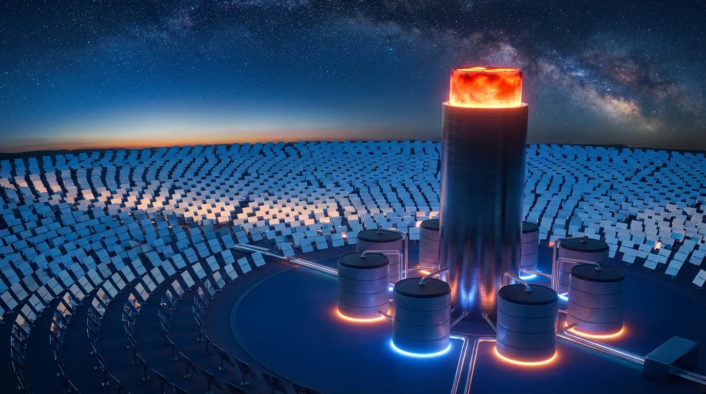 Photo - “Sun in Your Pocket”: A Solar Power Plant That Generates Energy at Night