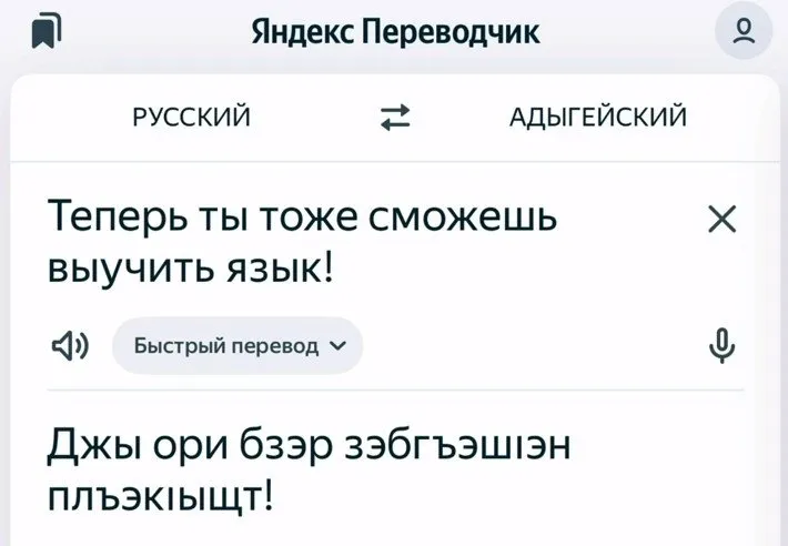 Yandex Translate Adds Support for Adyghe Language
