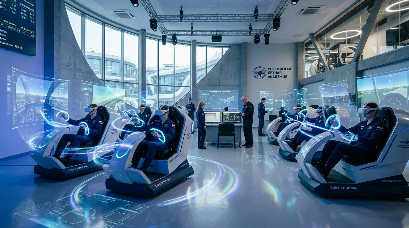 Photo - Российская авиакомпания «Аэрофлот» представила собственные VR-тренажеры для пилотов 