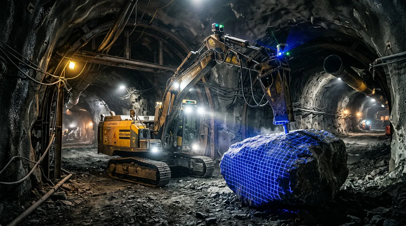 Photo - Robotic Rock Breaker Goes Underground at Nornickel Mine