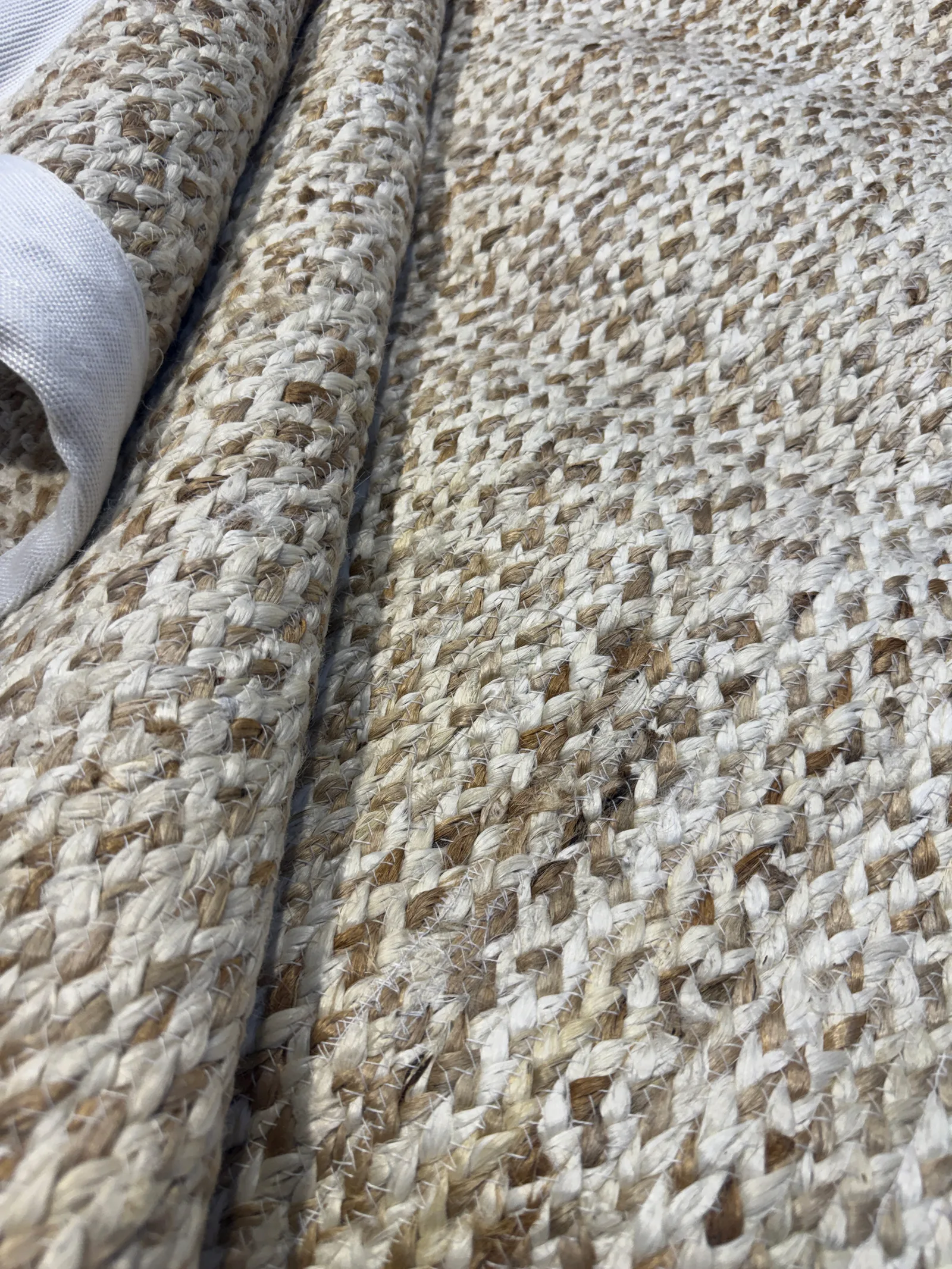 Ковер ручной работы из джута Natural White