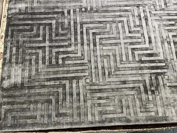 Ковер ручной работы Viscose Geometry