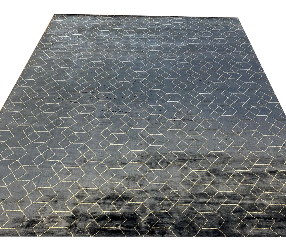 Ковер ручной работы Viscose Geometry