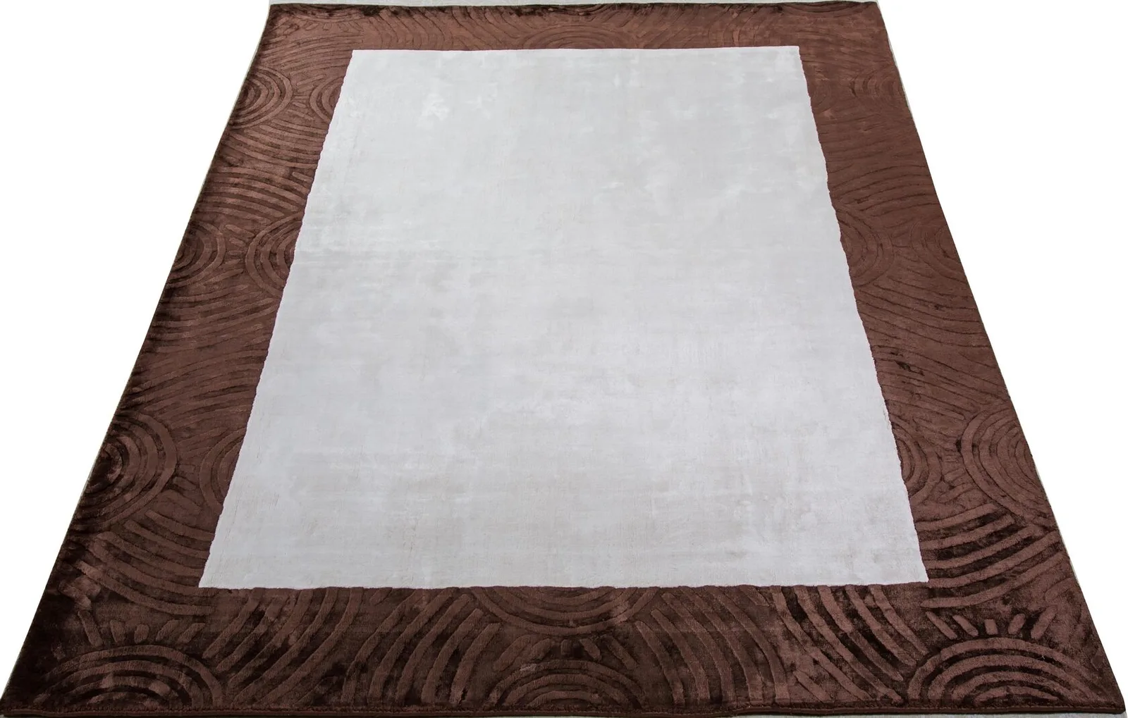 Ковер ручной работы Carving WhiteBrown