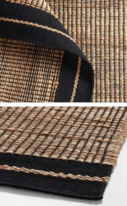 Ковер ручной работы Jute Noir