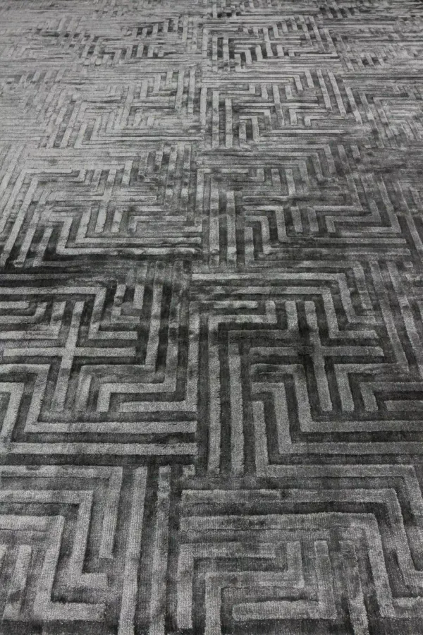 Ковер ручной работы Viscose Geometry