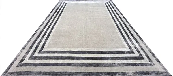 Ковер ручной работы Grey Border