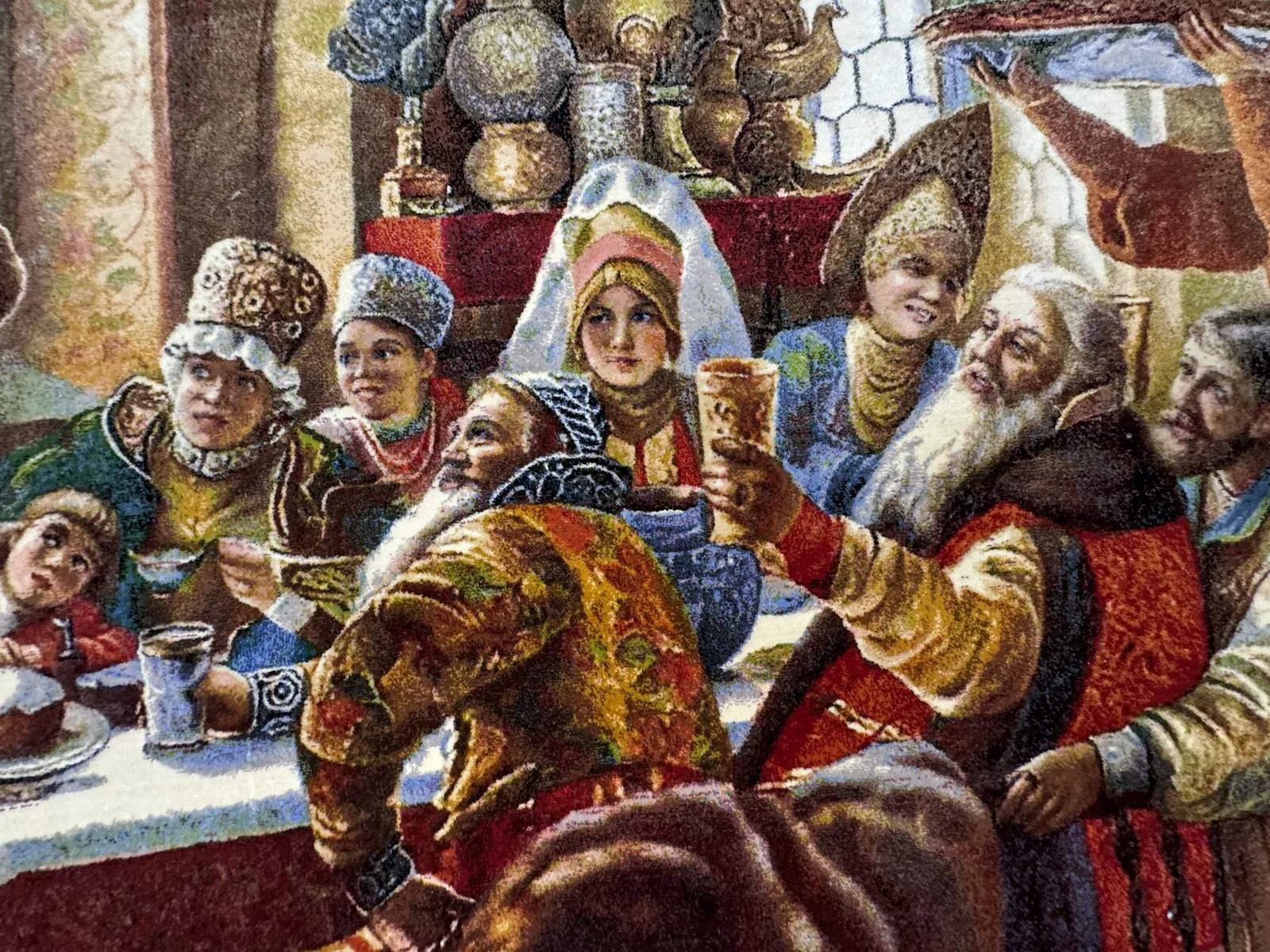 Ковер машинной работы «Боярский свадебный пир в XVII веке» (1883 год)
