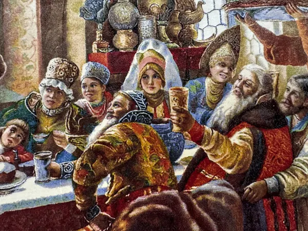 Ковер машинной работы «Боярский свадебный пир в XVII веке» (1883 год)