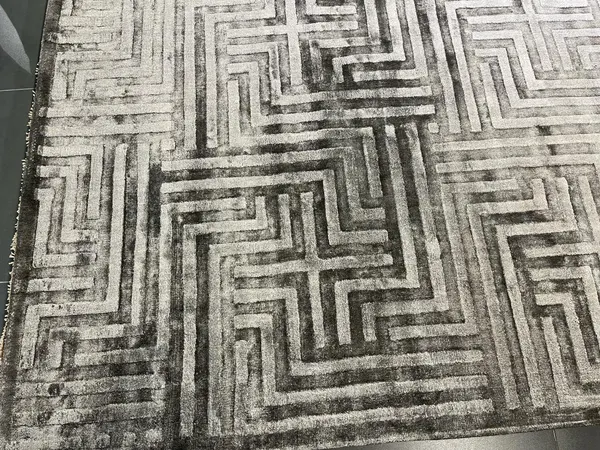Ковер ручной работы Viscose Geometry