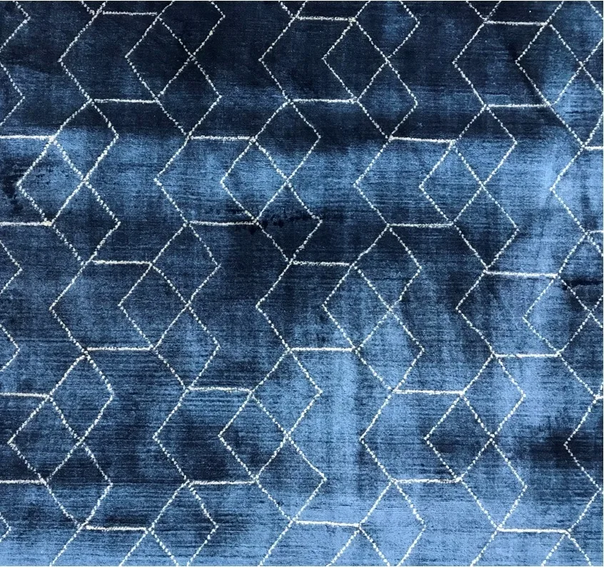 Ковер ручной работы Viscose Geometry