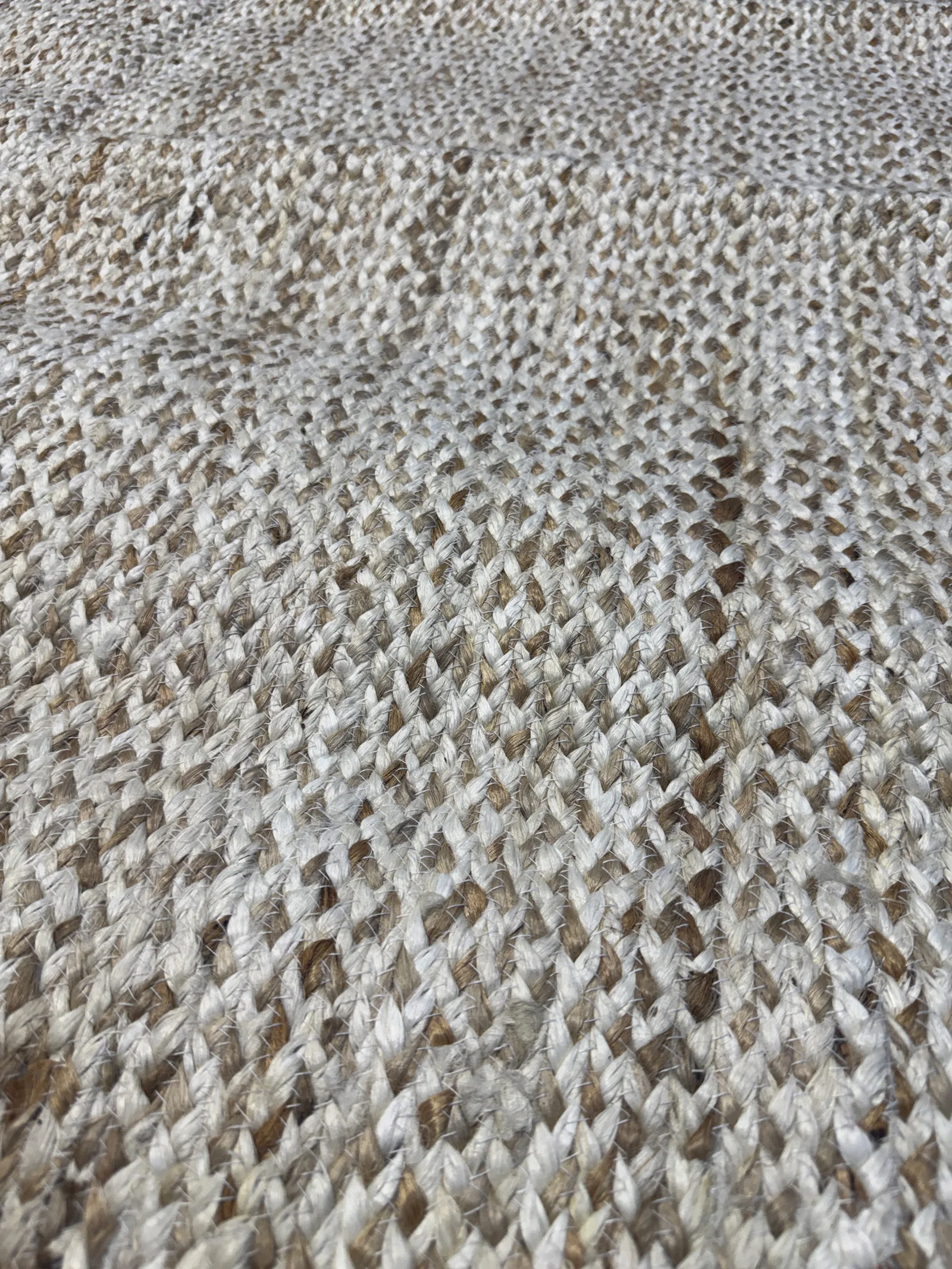 Ковер ручной работы из джута Natural White