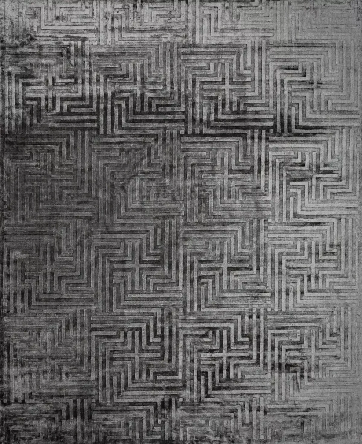 Ковер ручной работы Viscose Geometry