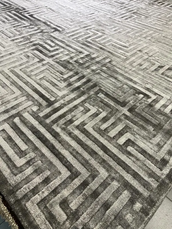 Ковер ручной работы Viscose Geometry